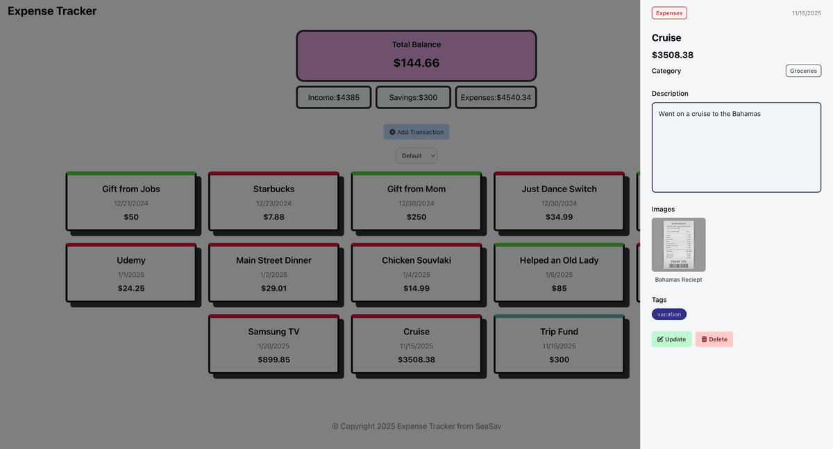 Financial Expense Tracker
